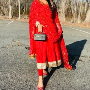 Elegant Red Salwar Suit